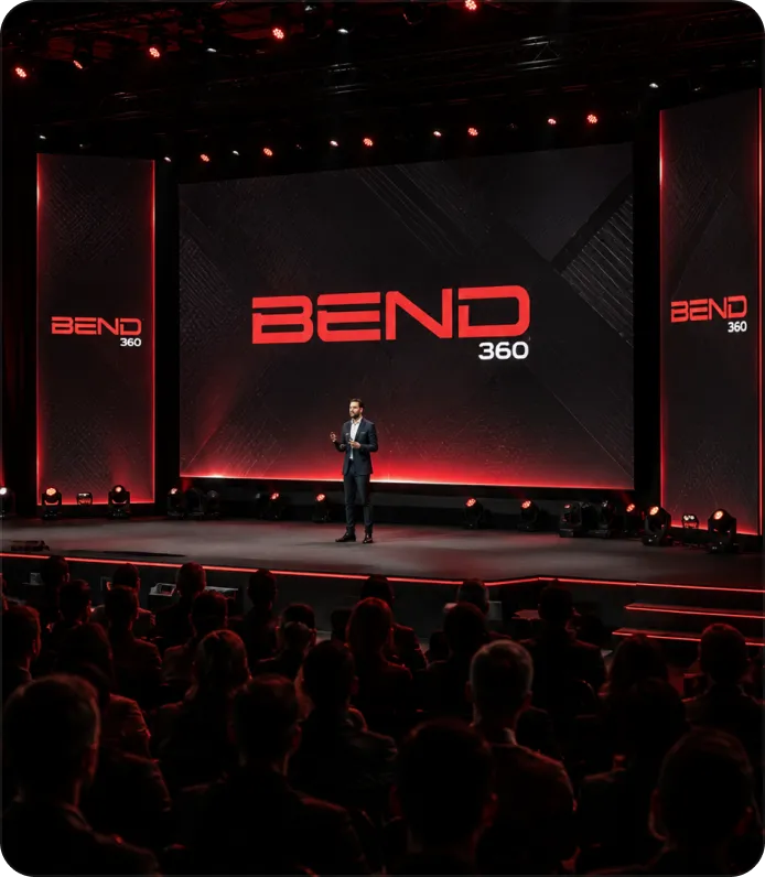 Evento corporativo — palco e LED